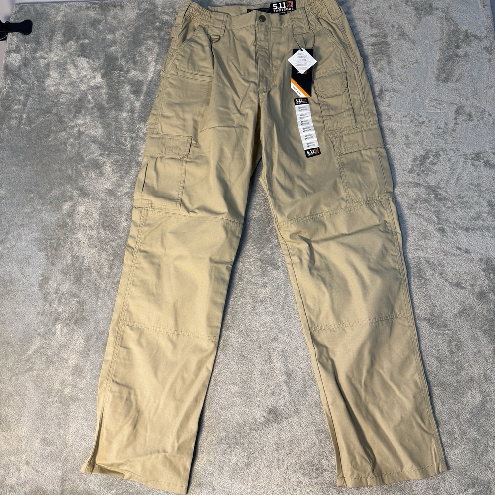 5.11 Tactical Taclite Pro Pants Men 32x34 TDU Khaki Cargo Ripstop NWT New